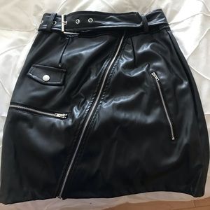 Black Leather Skirt